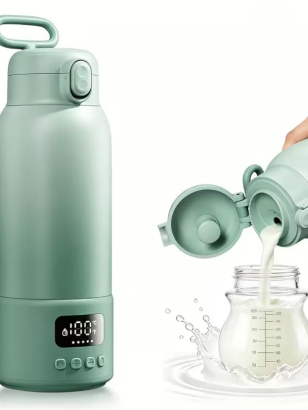 17 oz Portable Heated Water Bottle,